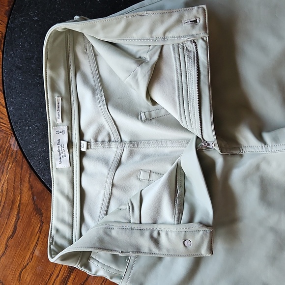 A&F Curve Love Mint Green Faux Leather 90's Ultra High Rise Straight Leg Pant 29 - Picture 10 of 16